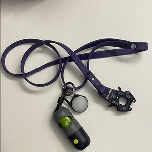 Tactipup Extreme Biothane Leash Kong Frog Connector, Nightlight, Bag Dispenser